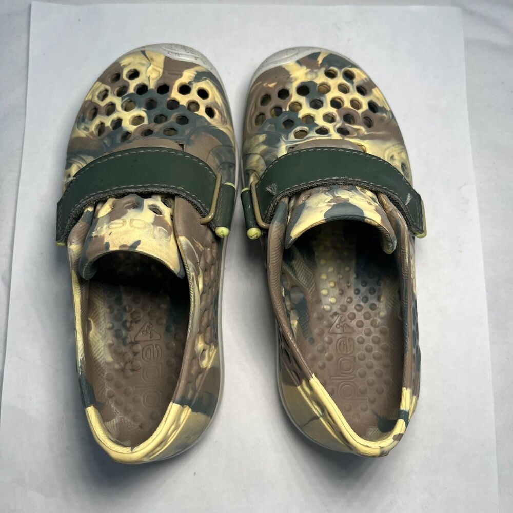 PLAE Mimo Sneakers Slip On Shoes Camo Green Yellow Toddler Boys 10 - Picture 3 of 8